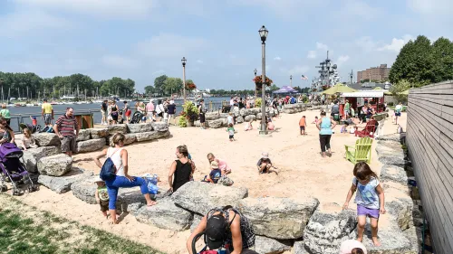 Beach at Buffalo Waterfront