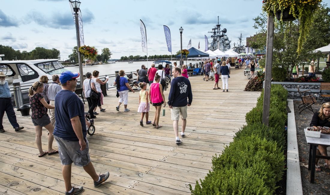 Central Wharf at Canalside Buffalo Waterfront