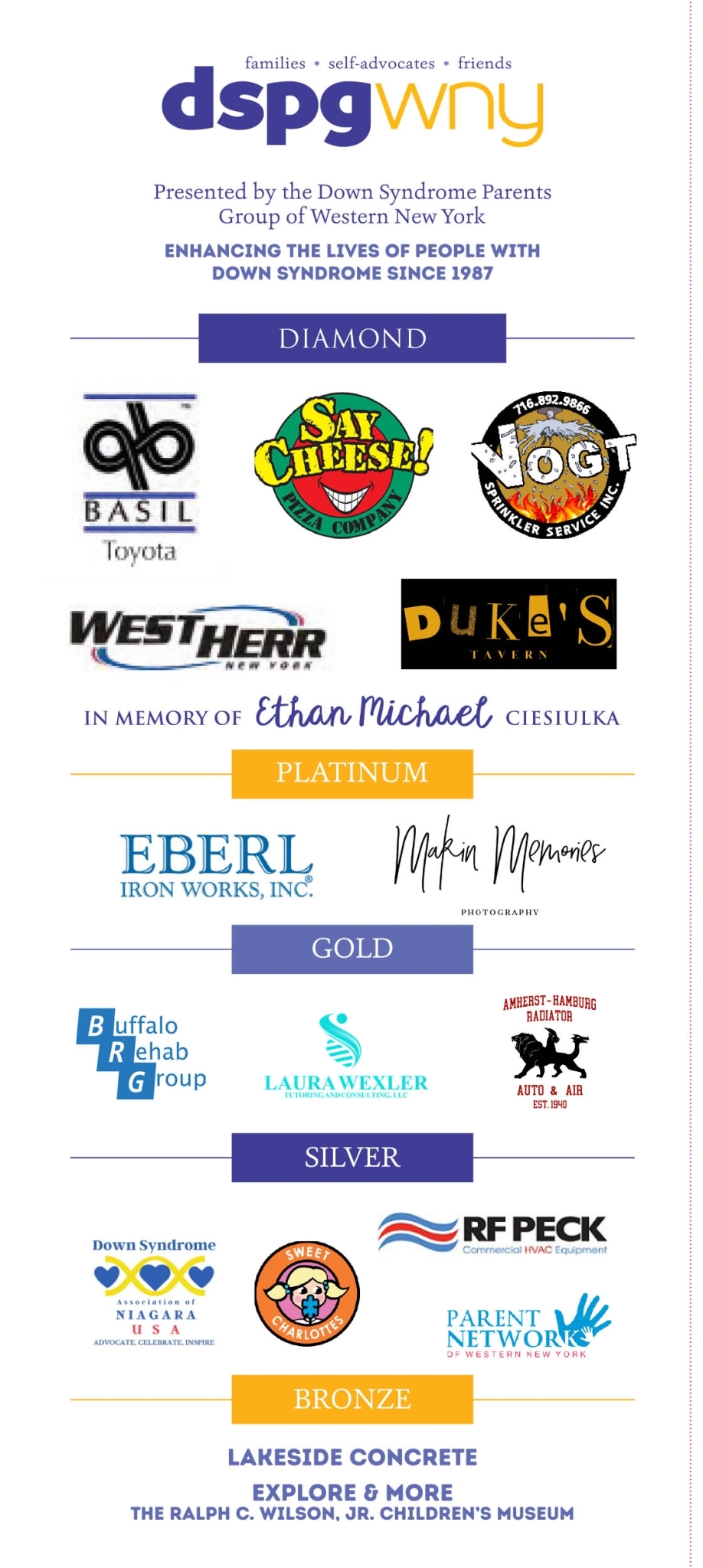 2024 Step Up Sponsor list