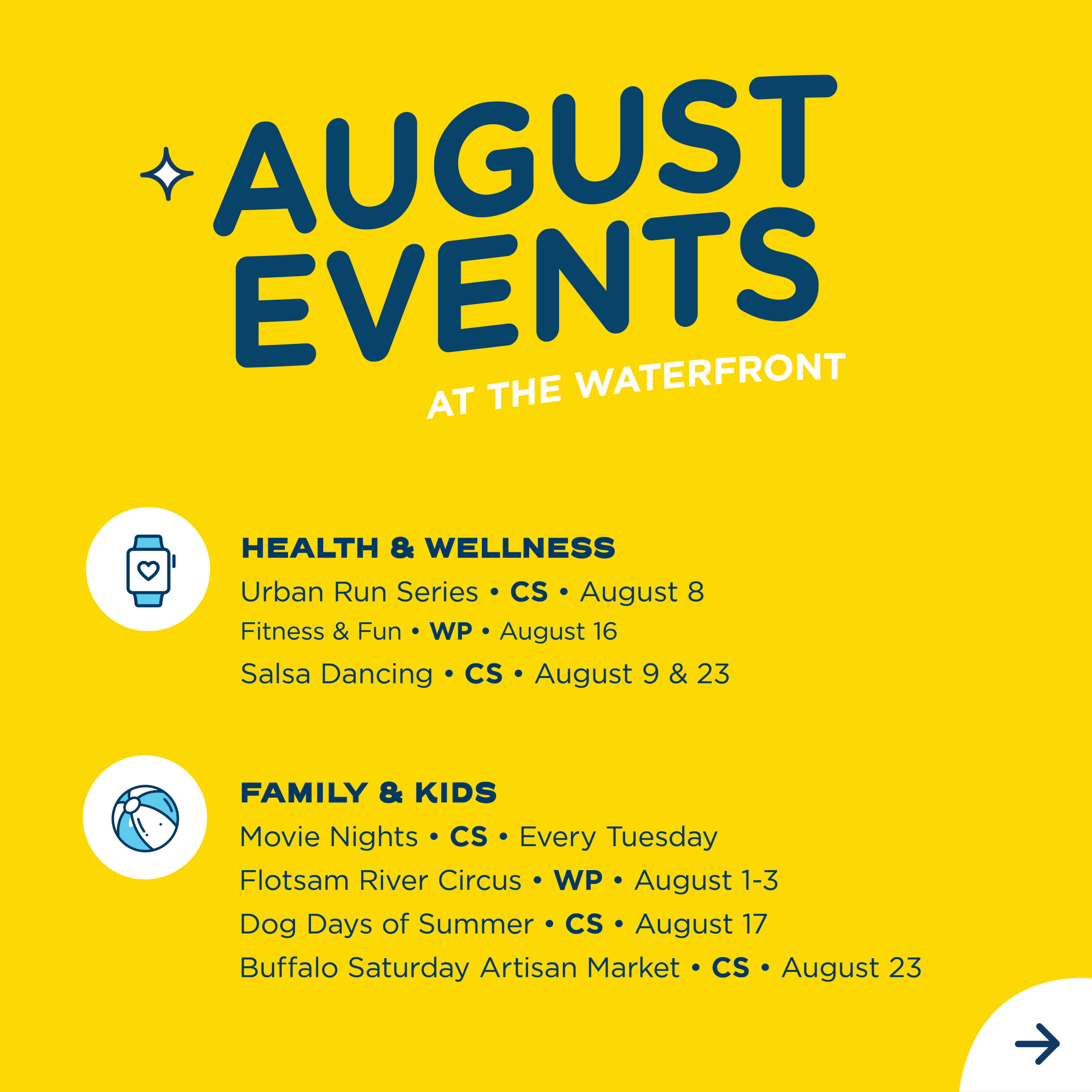 2025 Monthly summer event listing august sq 1
