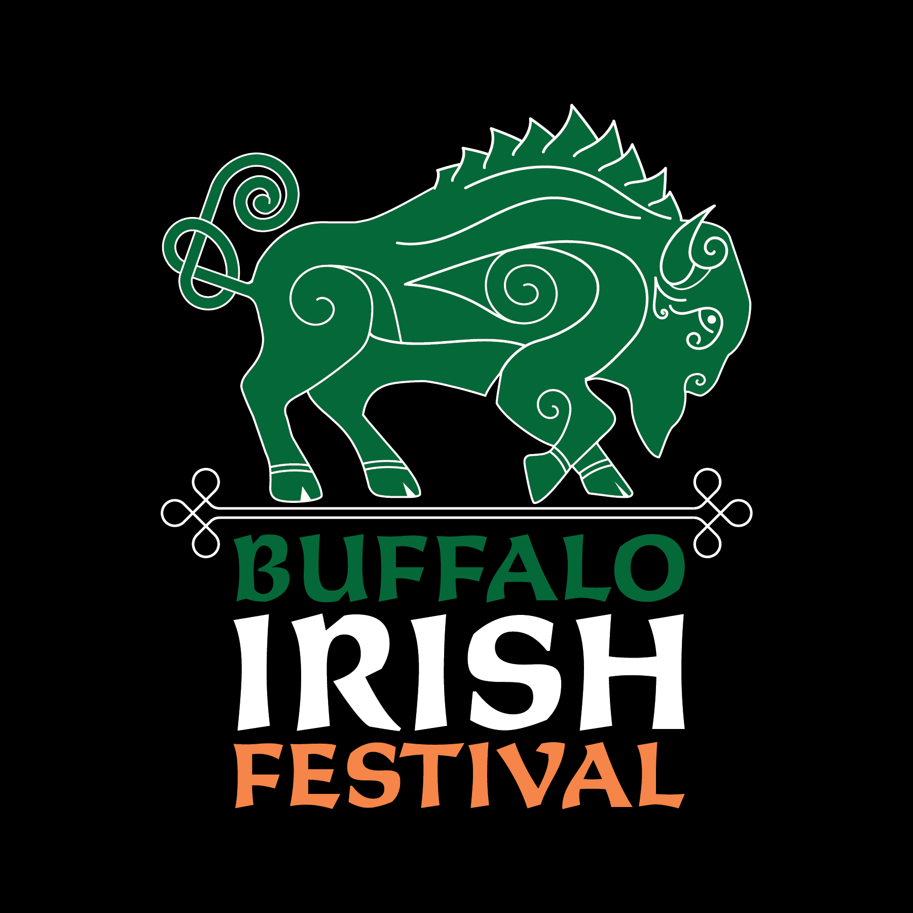 Buffalo Irish Festival 2023 Final Black BG Tricolor No Year